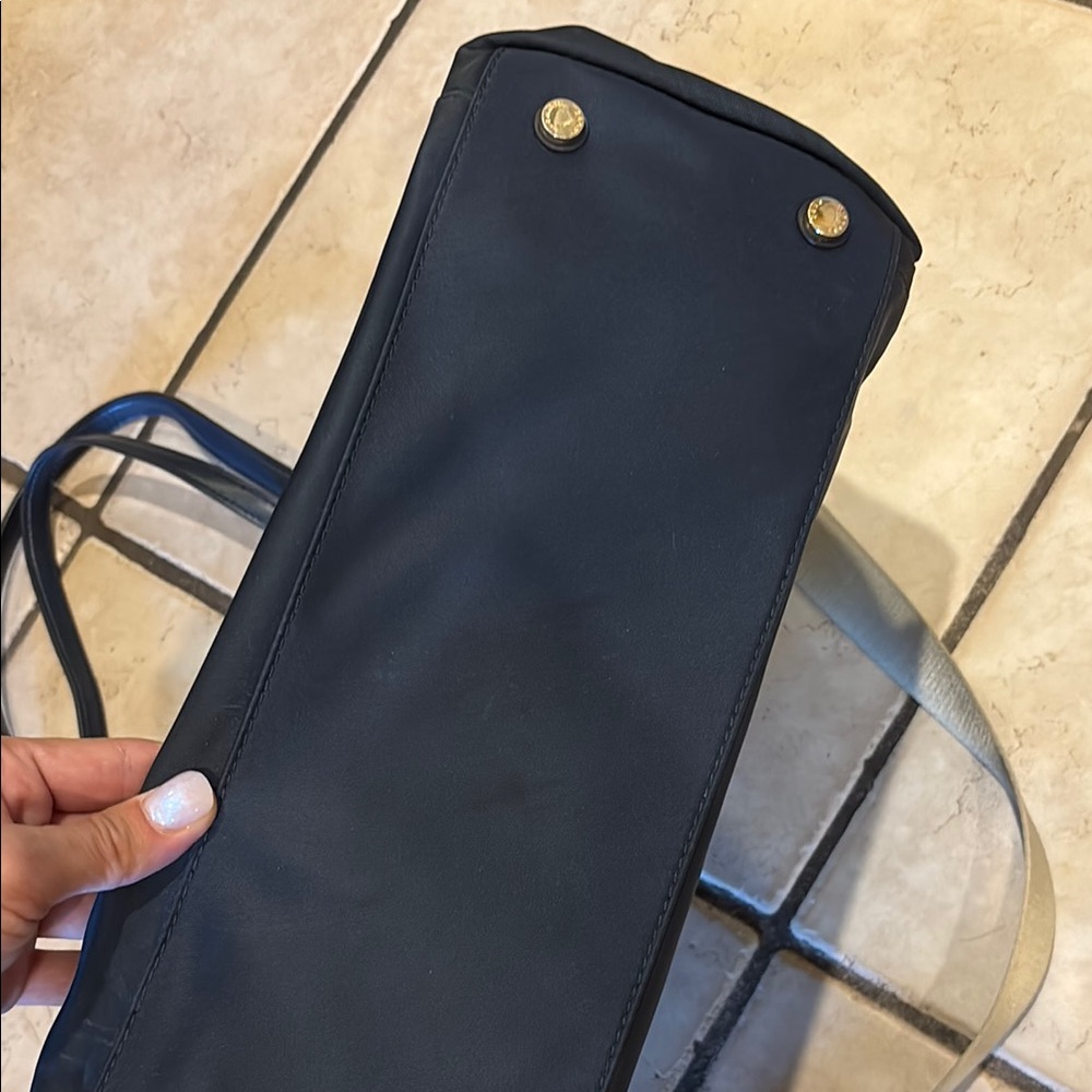 Michael Kors Black and Tan Messenger Bag with Leather Trim - Picture 6 of 6